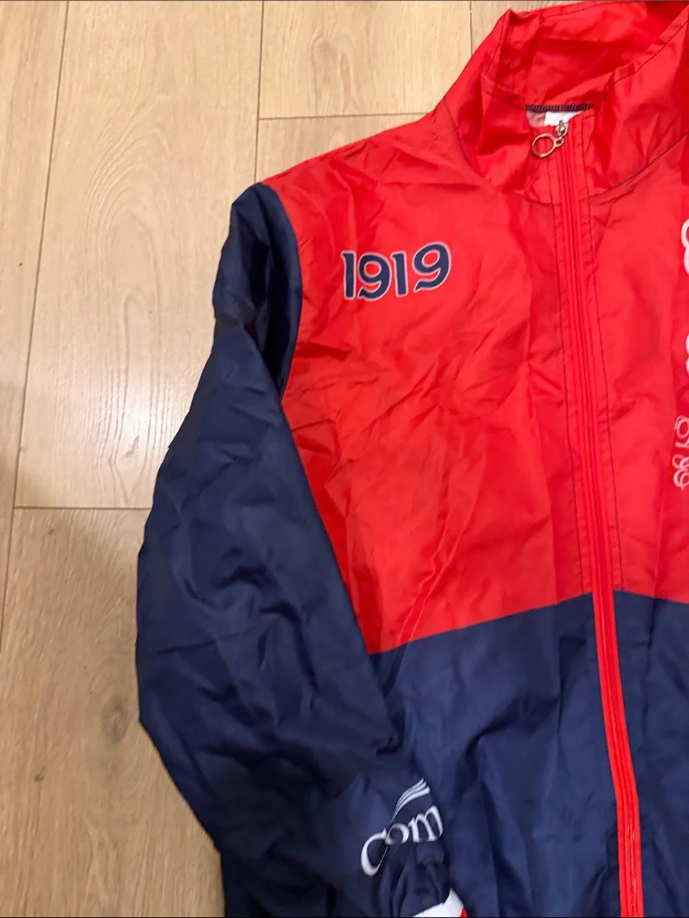 Detroit Stars Adult Red & Navy Windbreaker Jacket